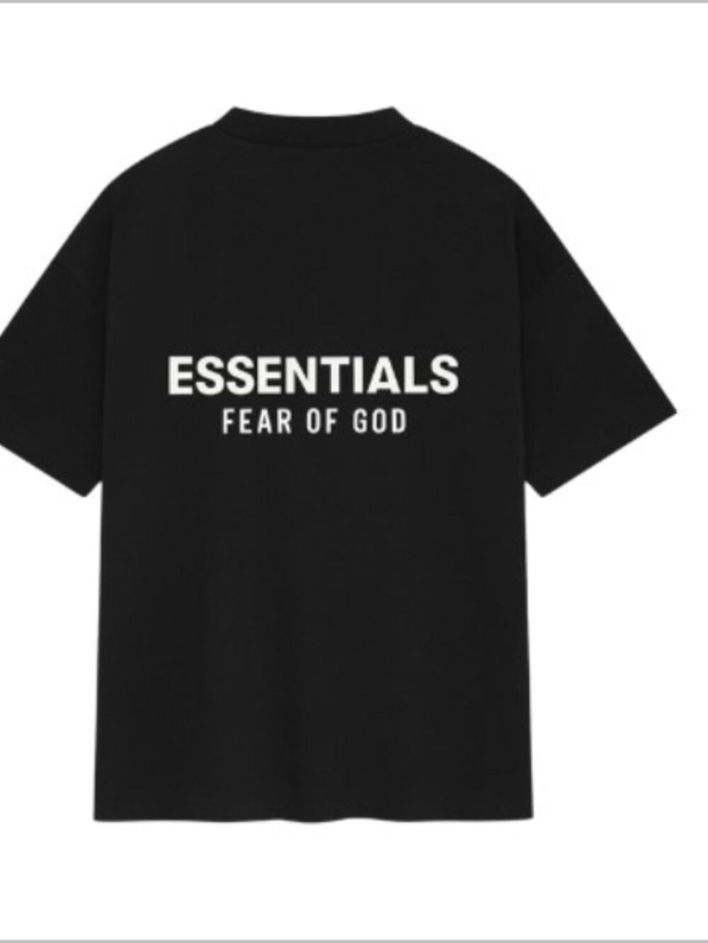 Essentials Fear of God Men's Black Logo Tee